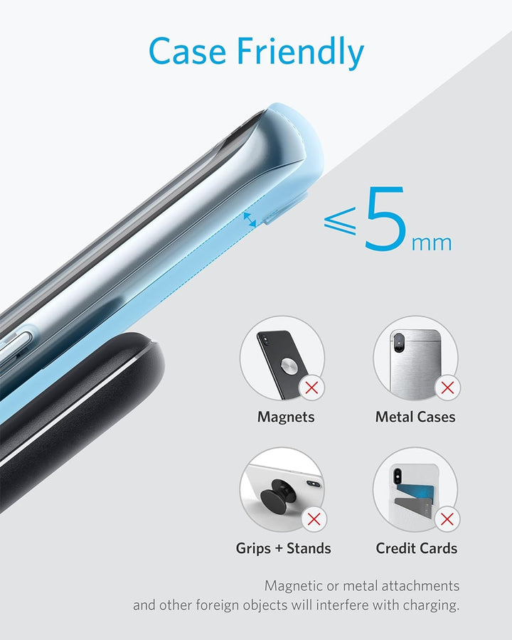 Anker 313 Induktive Ladestation, Qi-zertifiziert, Geeignet für iPhone 16 / 15 / 15 Pro / 15 Pro Max,