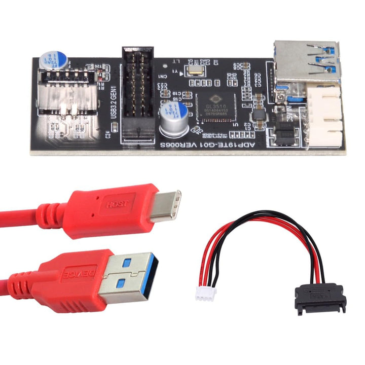 chenyang USB C/USB 3.0 19/20Pin auf USB 3.0 19/20Pin & USB 3.1 Typ E Frontpanel Header Port Multipli