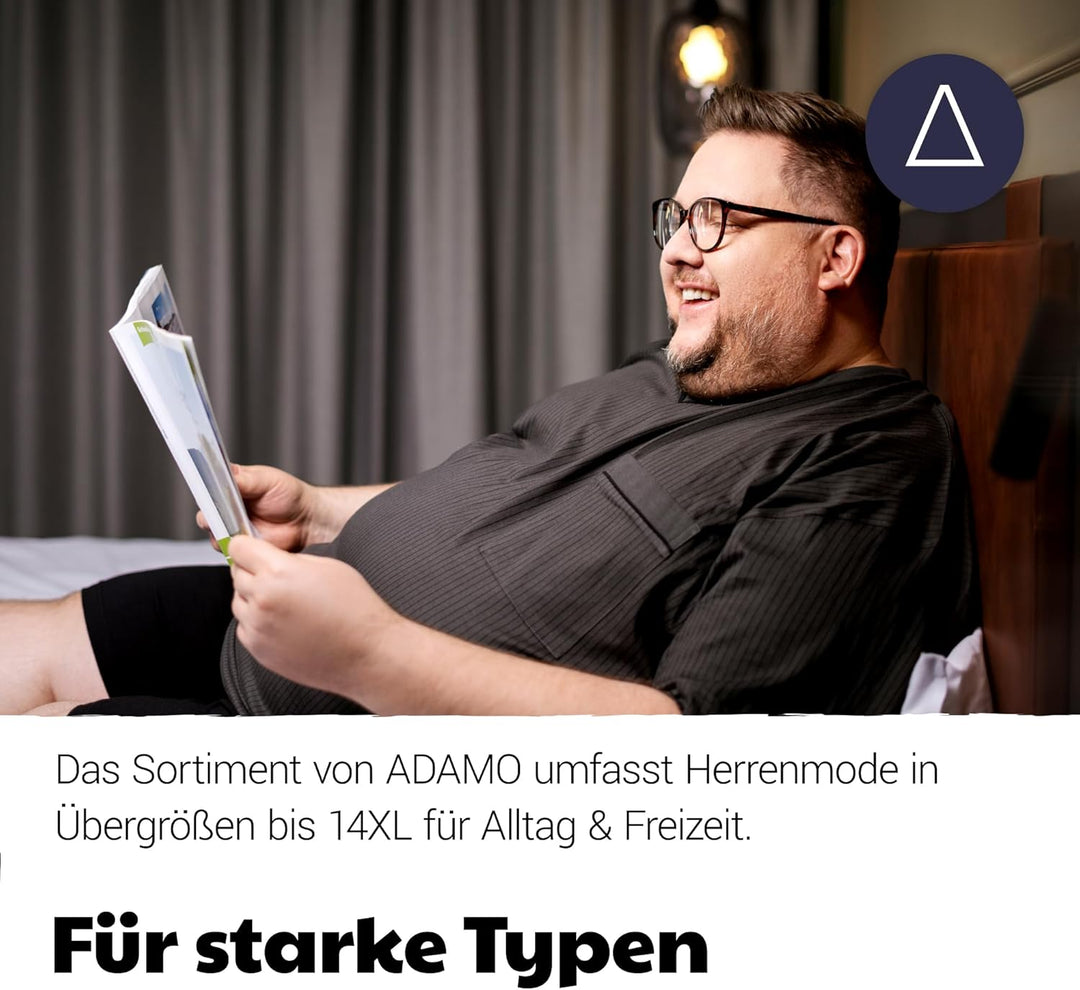 ADAMO Hausmantel, dunkelblau mit rot, XXL bis 10XL 10XL Grosse Grössen hellblau, 10XL Grosse Grössen