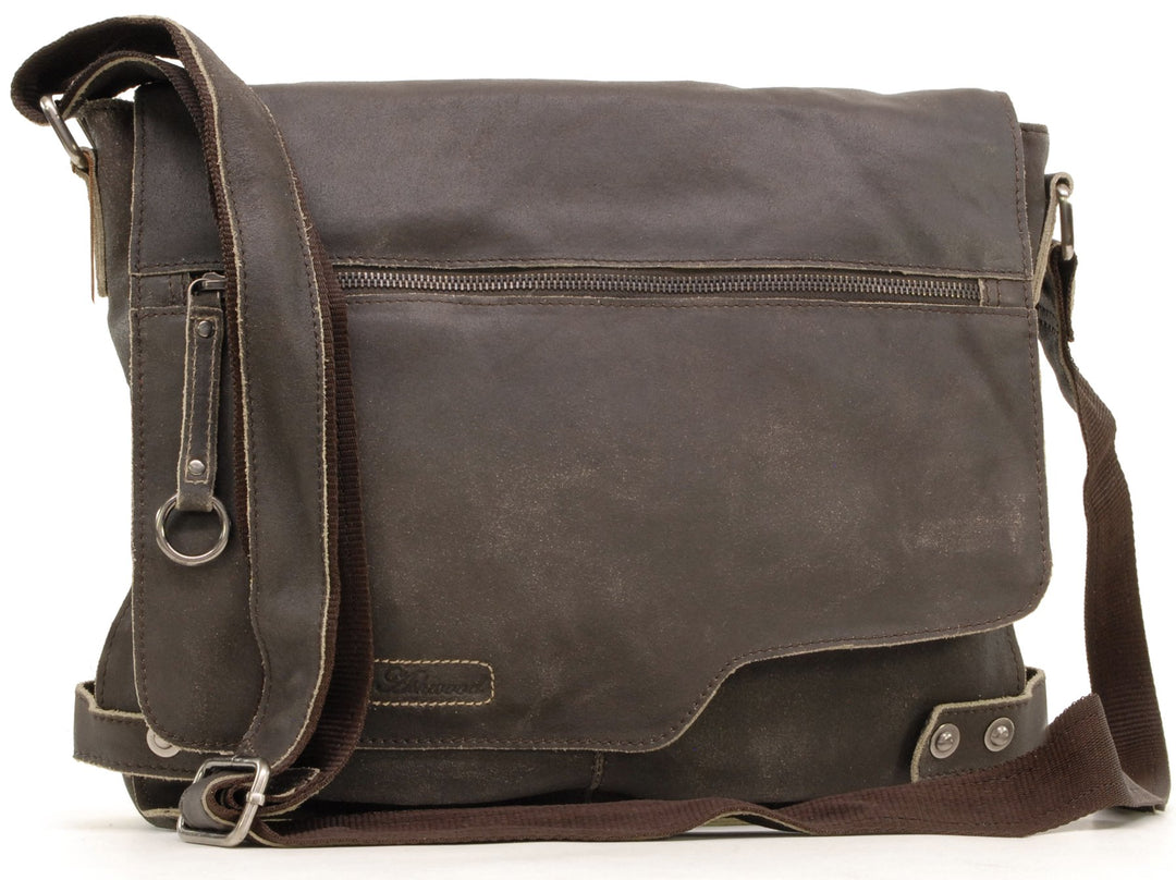 Ashwood -Leder - Umhängetasche/Schultertaschen/Arbeitstasche CAMDEN Braun, Braun