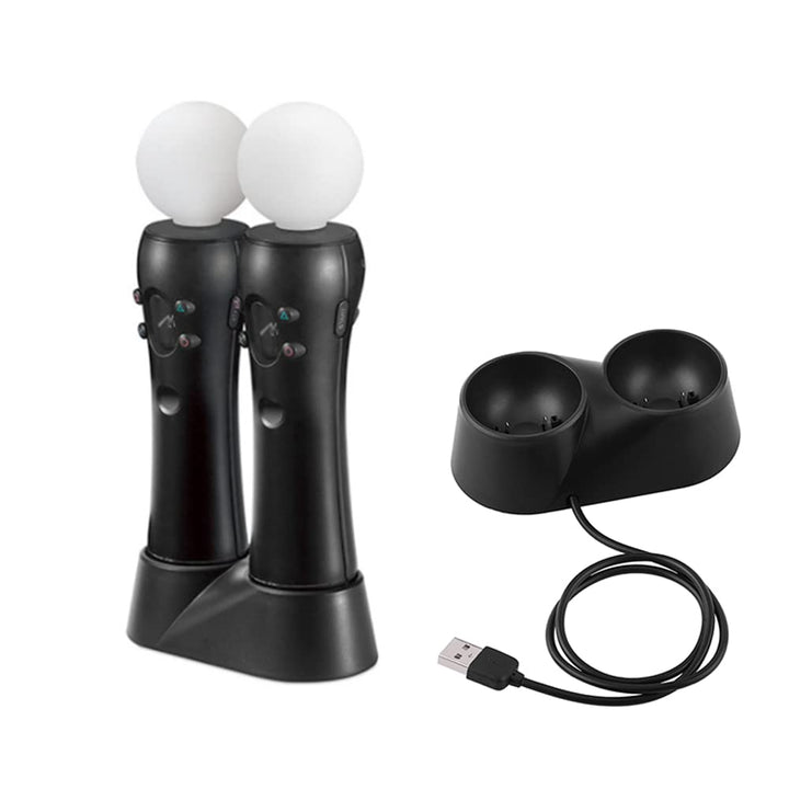 Yctze Controller-Ladestation für PS4 VR, Dual Charger Dock-Ladestationsständer, für Play Station PS4