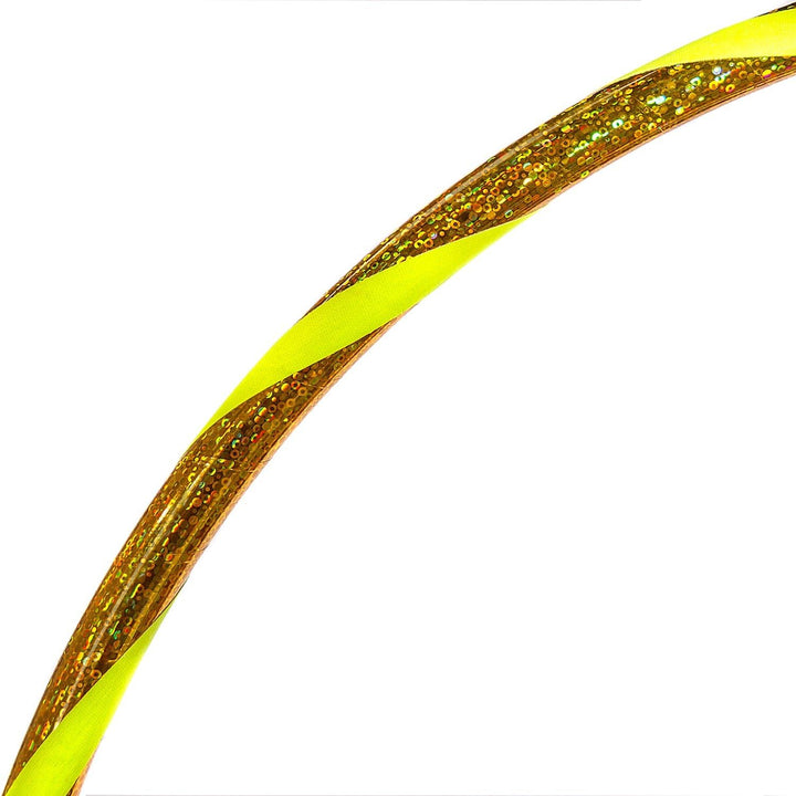 Hoopomania Glamour Kinder Hula Hoop Reifen Ø60cm Glitter-Gelb-Gelb, &amp;
