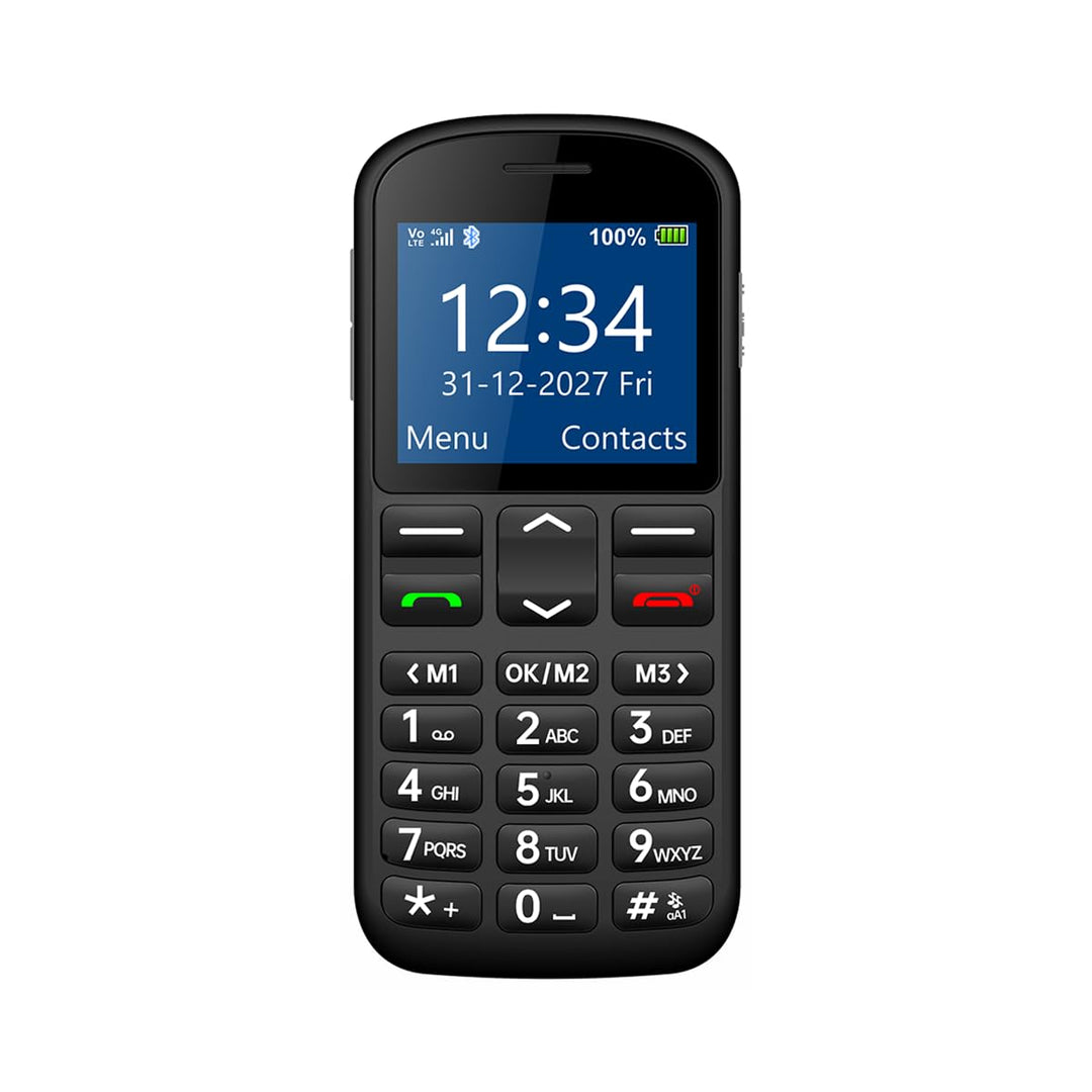 Big Button M – Mobiltelefon mit grossem 2,2-Zoll-Farbdisplay, grossen physischen Tasten, SOS-Notruft