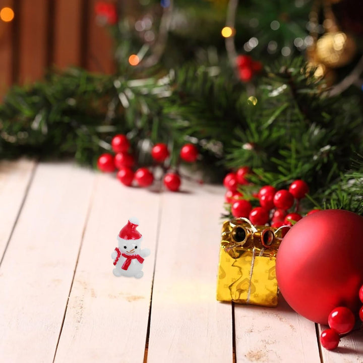 Gadpiparty 10pcs Kleine Figuren FüR Schneekugel, Mini Weihnachtsfiguren, DIY Dekoration Mikro-Landsc