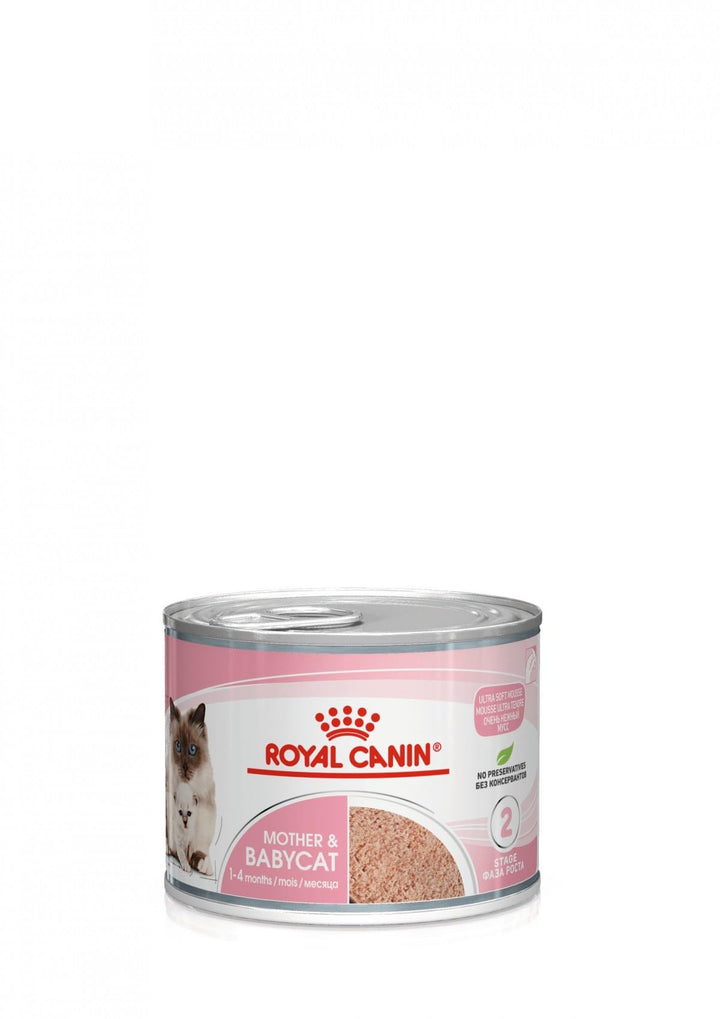 Royal Canin Mother & Babycat Mousse | 12 x 195 g | Alleinfuttermittel für Katzen | Speziell für die