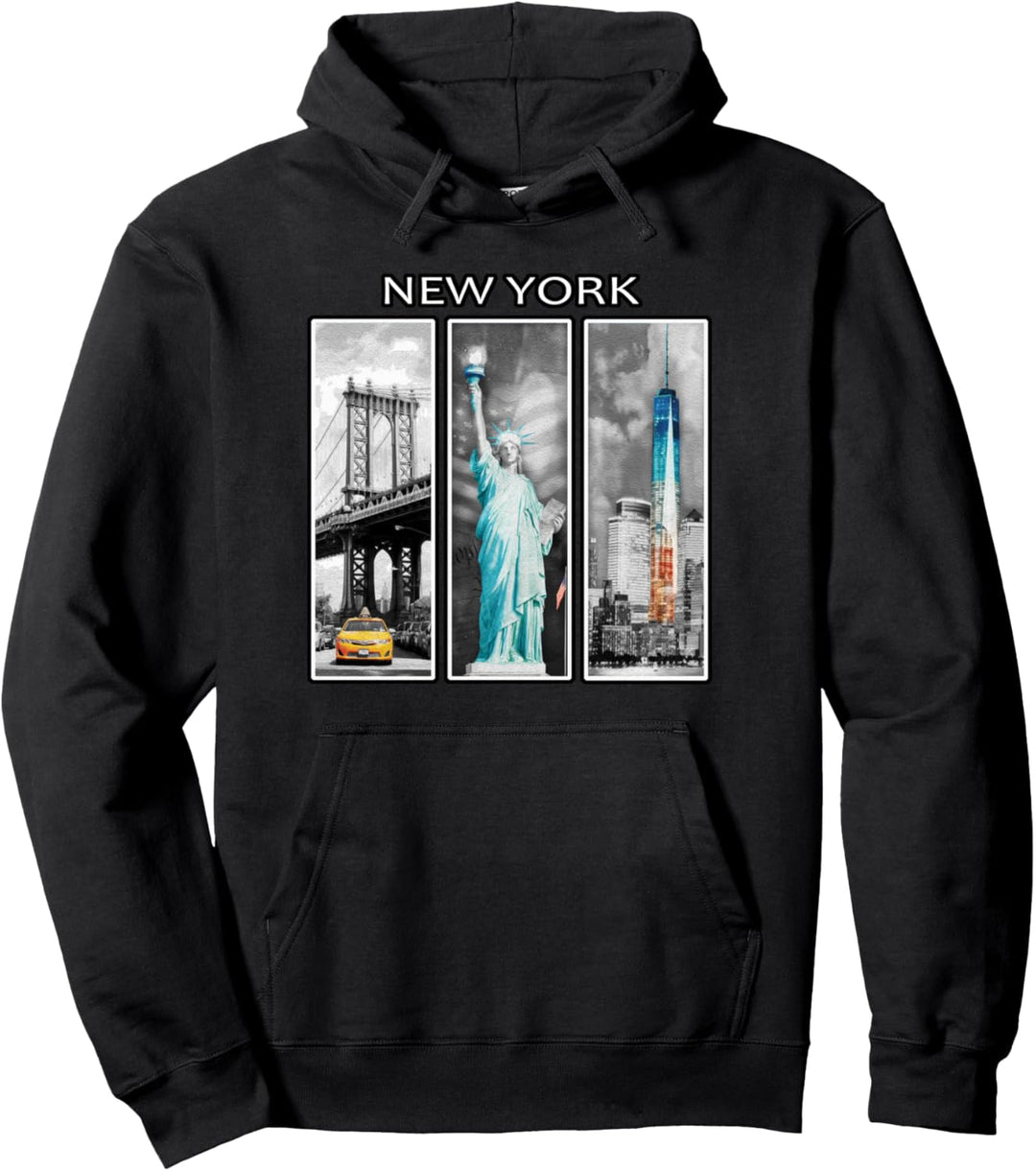 New York Freiheitsstatue One World Trade Center Souvenir Pullover Hoodie