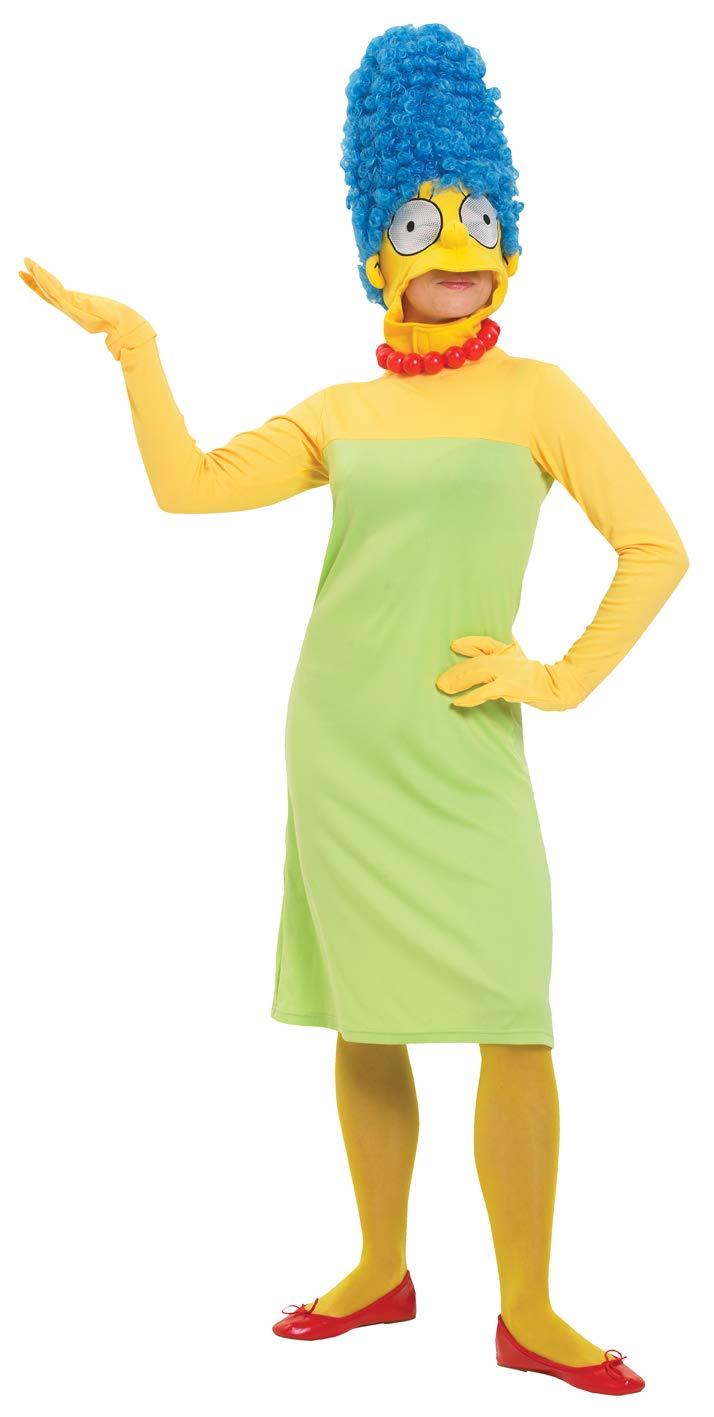 Rubie's 3 880654 S - Marge Simpson Erwachsene Deluxe Kostüm, Grösse S, grün/gelb, S