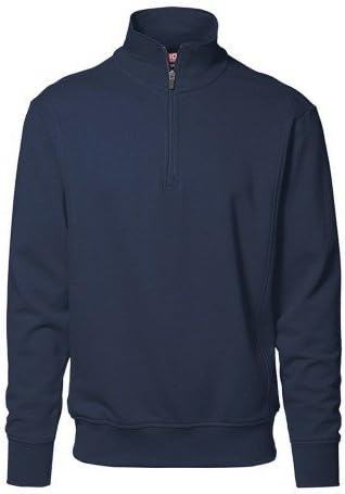 ID Identity Herren SWEATSHIRT ZIP 0603 (2XL, schwarz)