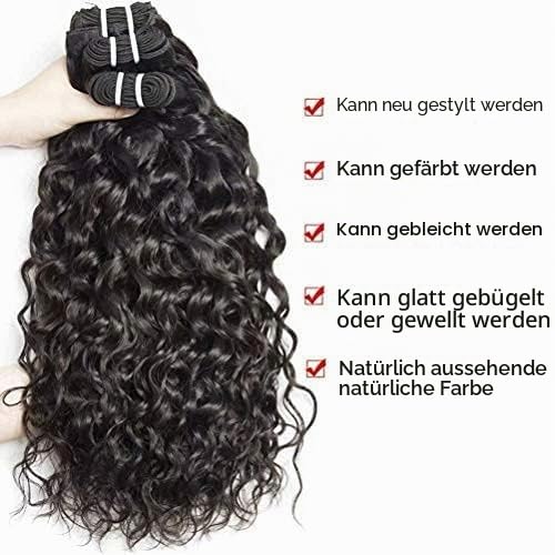 Yavida Brazilian WATER Wave Bundles with Closure Körper Welle Bündel 10A Brazilian Human Hair Bundle