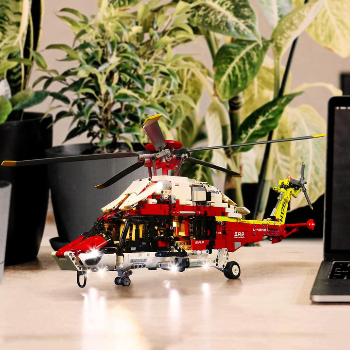 Led Licht Set für Lego 42145 Technic Airbus H175 Rettungshubschrauber, Led Beleuchtungs Set für Lego