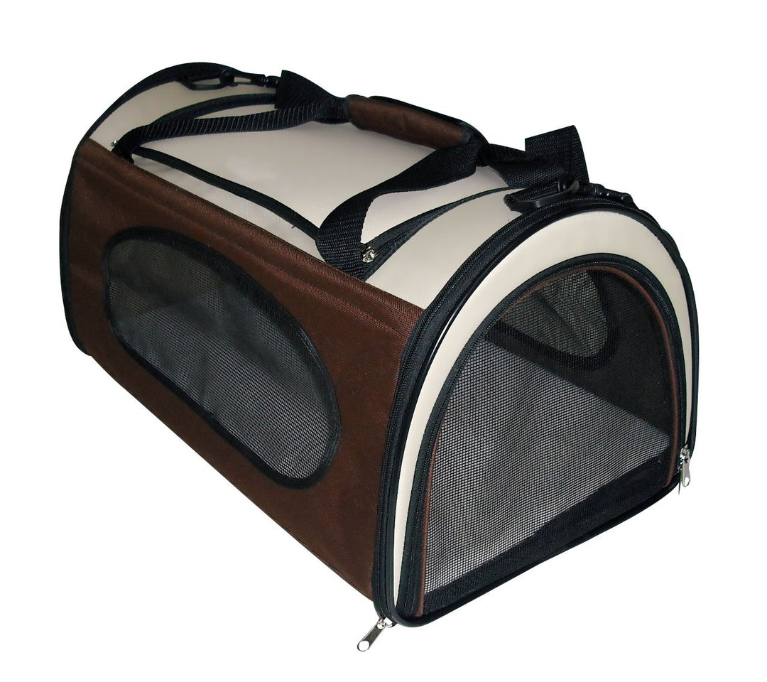 Croci C2058888 Tragehundehütte Fast und Easy M, 29 x 23 x 37 cm Beige,Braun L 37 x B 23 x H 29 cm, B