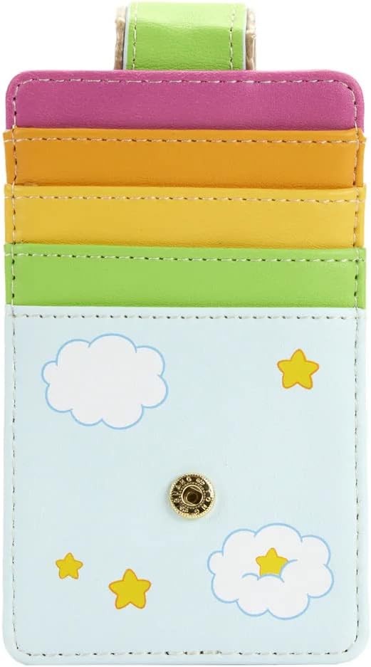 Care Bears Funshine Bear Regenbogen PU Swing Kartenhalter, Mehrfarbig/Meereswellen (Ocean Tides), Ei