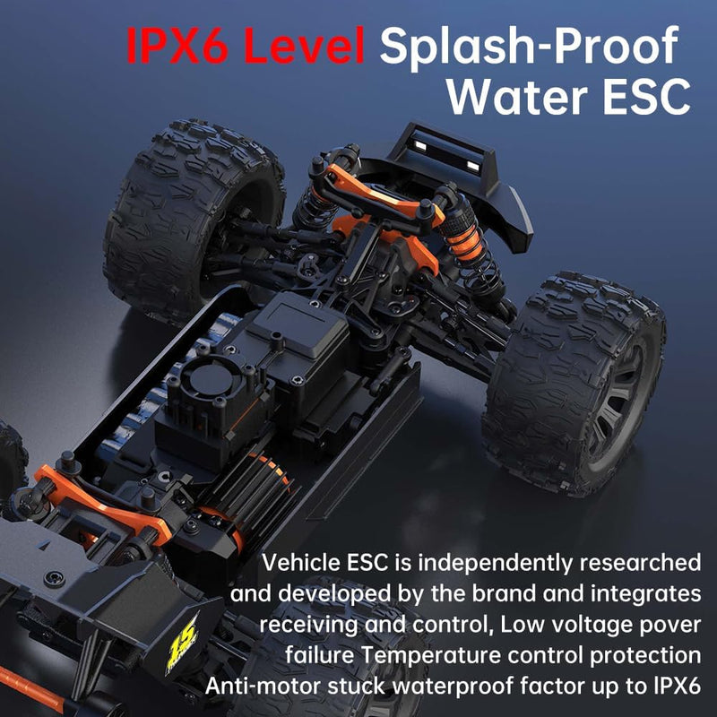 X-Verse 1:14 100KM/H Ferngesteuertes Auto, 4WD Wasserdichtes RC Autos mit 3S Bürstenloser Motor, 2.4