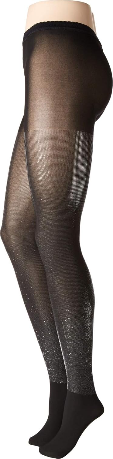 Wolford Damen Wilma Tights black/silver metallic M