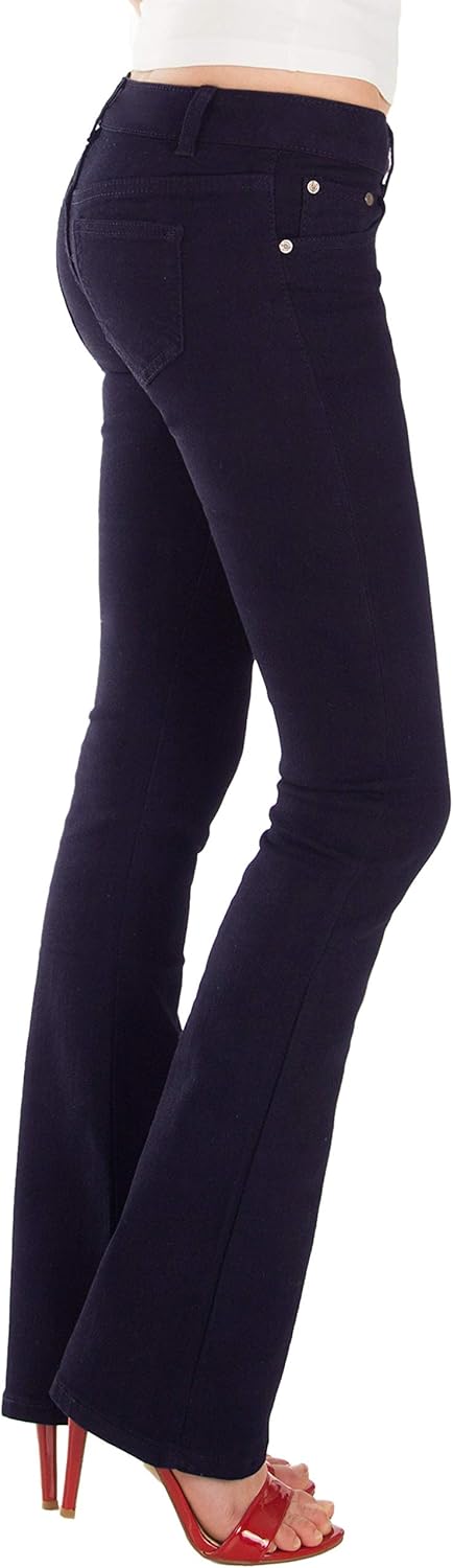 Fraternel Damen Jeans Hosen Bootcut Hüftjeans M Dunkelblau, M Dunkelblau