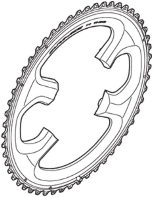 SHIMANO Unisex – Erwachsene Dura Ace Fc-9000 Kettenblatt Einheitsgrösse Schwarz, Einheitsgrösse Schw