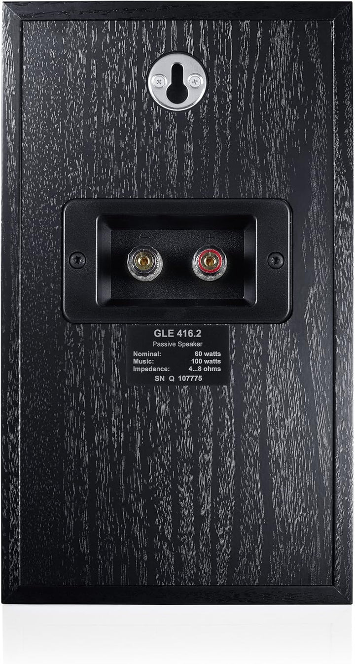 Canton GLE 416.2 60 W Black Loudspeaker – Loudspeakers (2-Way, Wired, 60 W, 45 – 40000 Hz, 8 Ohm, Bl