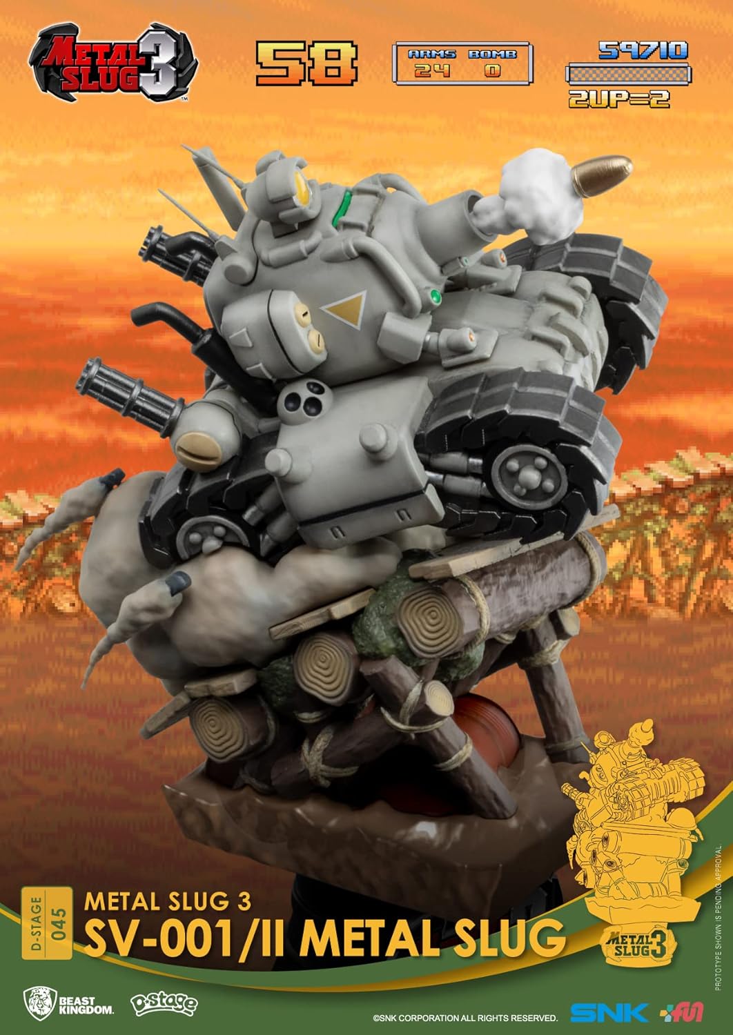 Beast Kingdom - Metallschnecke 3 - SV-001 II Metallschnecke D-Stage 6 Statue