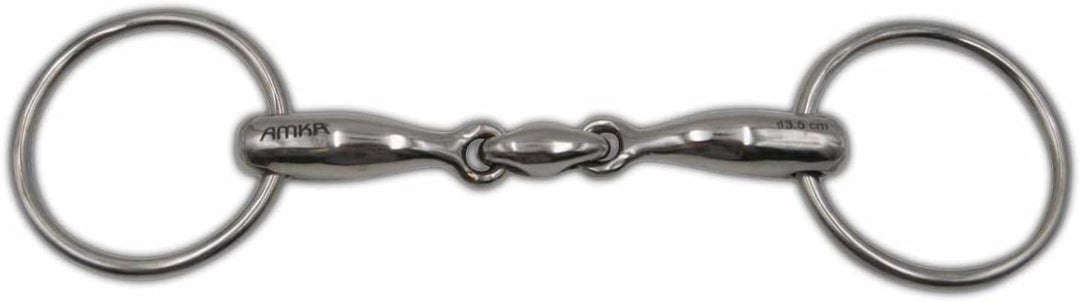 AMKA Wassertrense doppelt gebrochen massiv Edelstahl Stärke 18 mm, Ringe 65 mm 14,5, 14,5