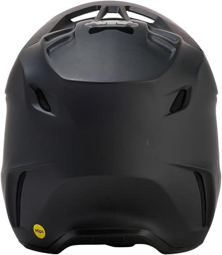 Fox Motocross-Helm V3 Solid - Matt Schwarz Schwarz L, Schwarz L