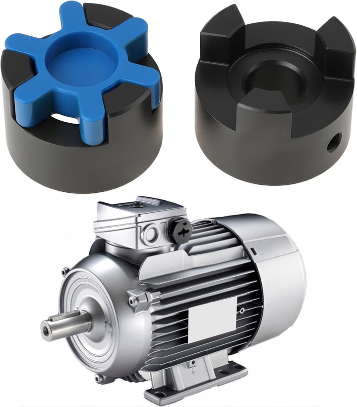 SG Store 16 mm bis 25 mm Kupplungswelle Motorkupplung für Elektromotor Spaltholz 44 x 51 mm schwarz