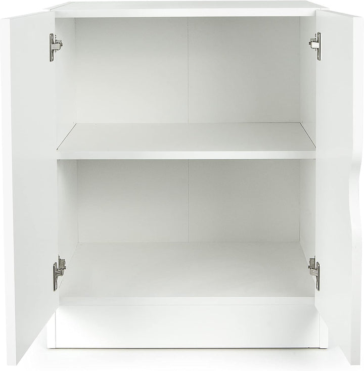 Leomark Moderner Kleiderschrank Roma - Weisser Schrank für Kinderzimmer, höhenverstellbare Einlegebö