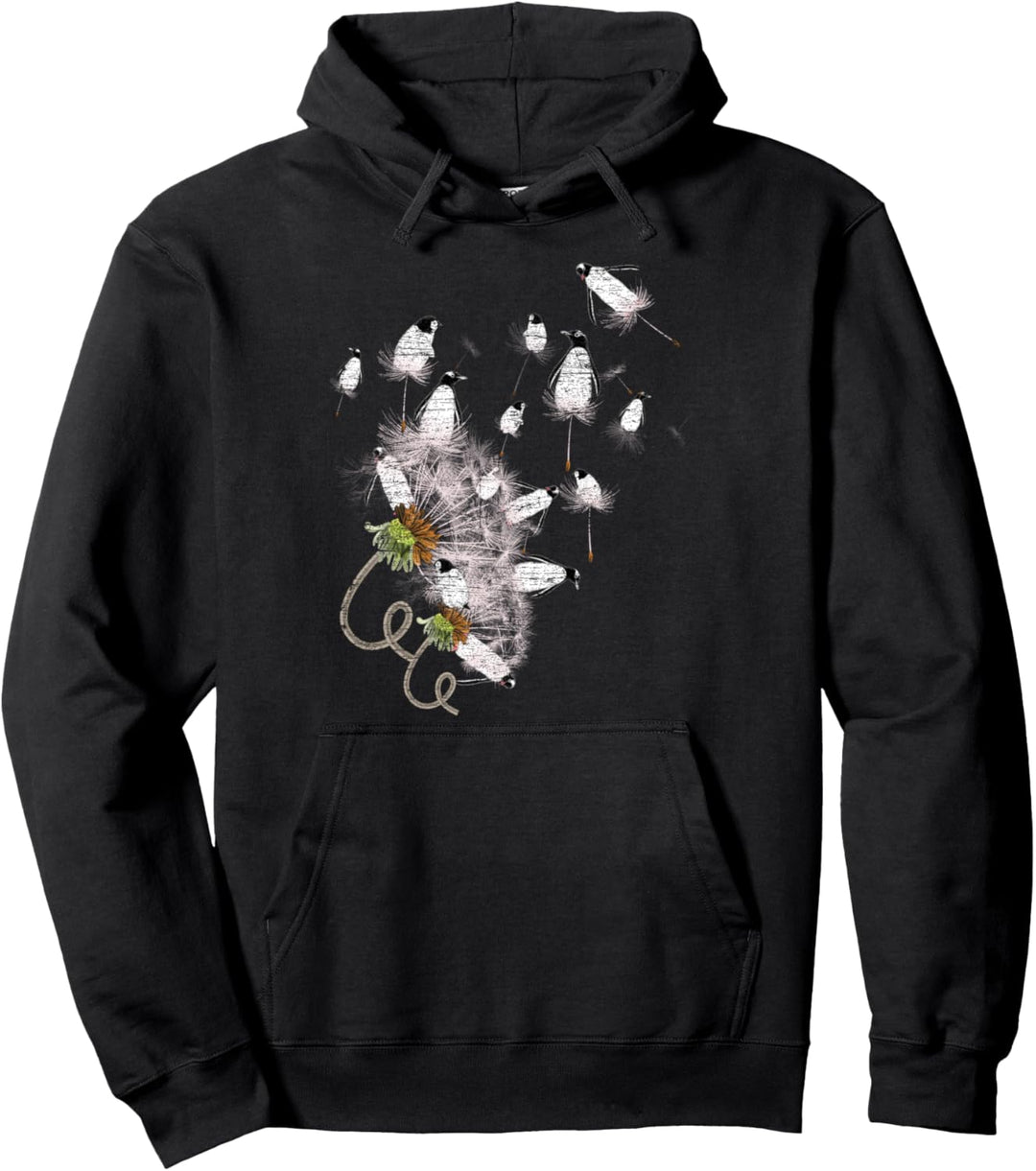 Antarktis Tier Geschenk Pinguin Pusteblume Pullover Hoodie