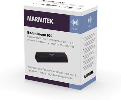 Audio Empfänger und Sender - Marmitek BoomBoom 100 - Bluetooth - 2 in 1 - AAC, aptX & aptX Low Laten