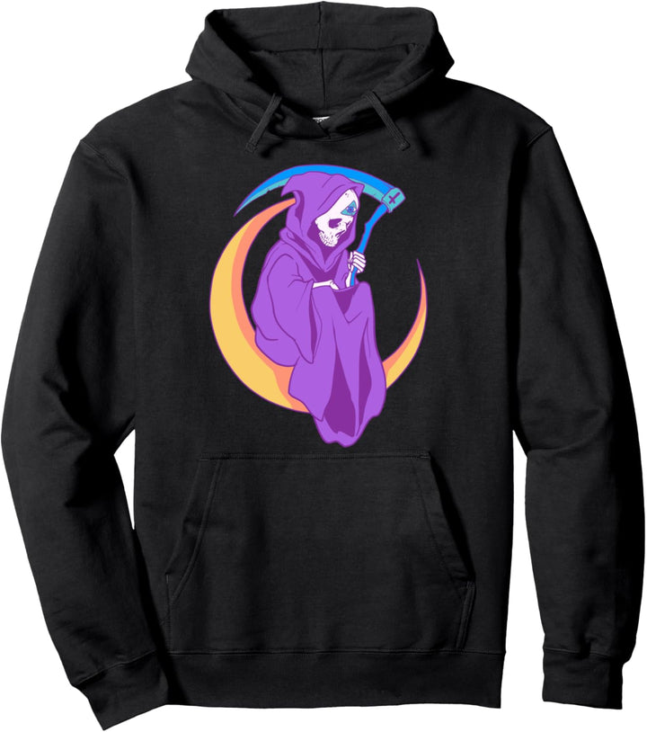 Pastell Goth Pastell Goth Anime Reaper Pullover Hoodie