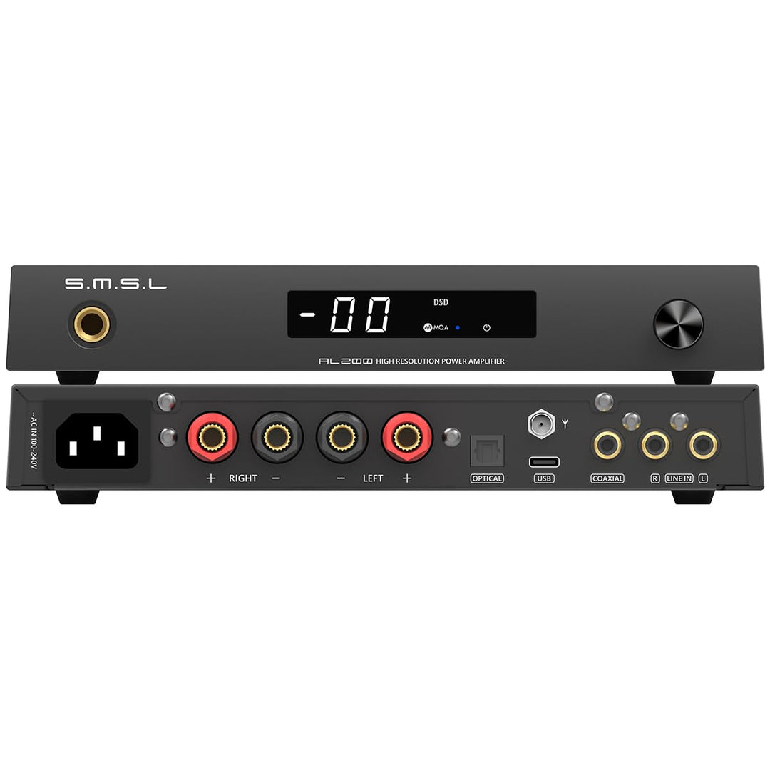 SMSL AL200, Hi-Fi-Verstärker, MA5332MS Stereo-D-Klasse Verstärker-Chip, 165 W Ausgangsleistung, inte