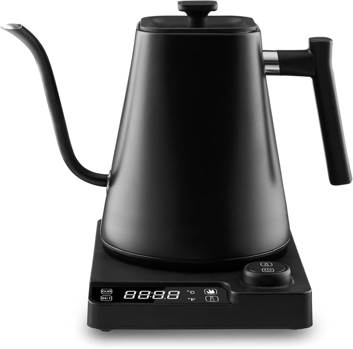 Fityou elektrischer Wasserkocher Schwanenhals,Temperaturregelung, 1200W,1L hohe Kapazität, Schnell k