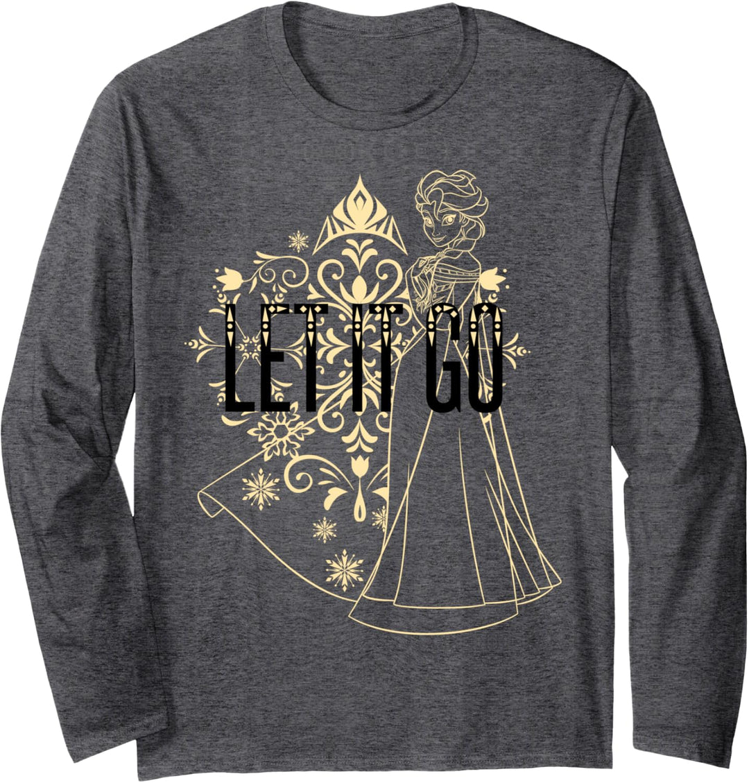 Disney Frozen Elsa Golden Let It Go Golden Langarmshirt