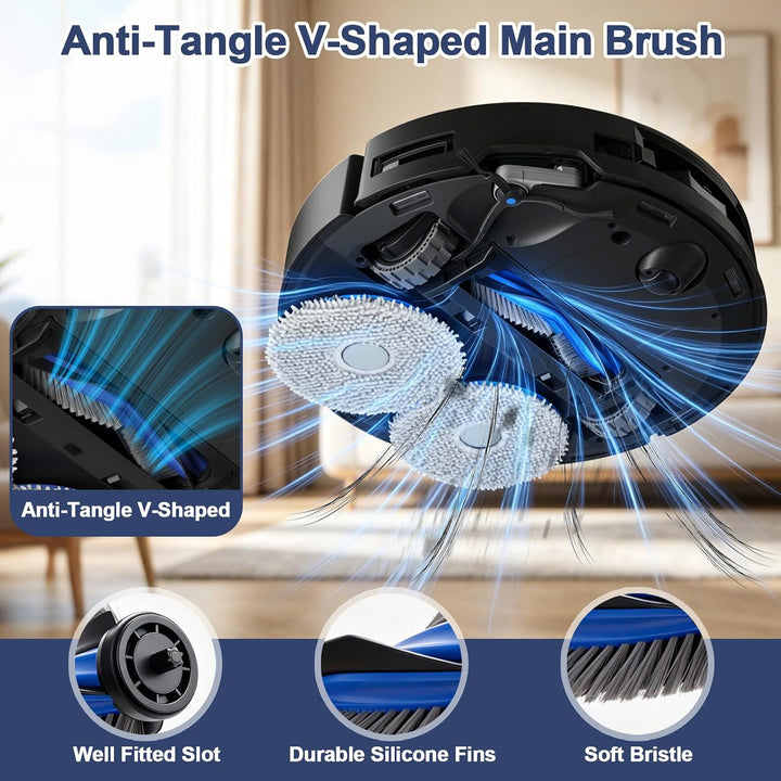 Zubehör für ECOVACS DEEBOT T50 Max Pro Omni / T50 MAX PRO Omni Gen2 Roboter-Staubsauger 2 Hauptbürst