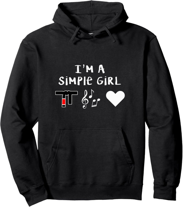 Simple Woman Brazilian Jiu Jitsu Gifts for Jiu Jitsu BJJ Pullover Hoodie