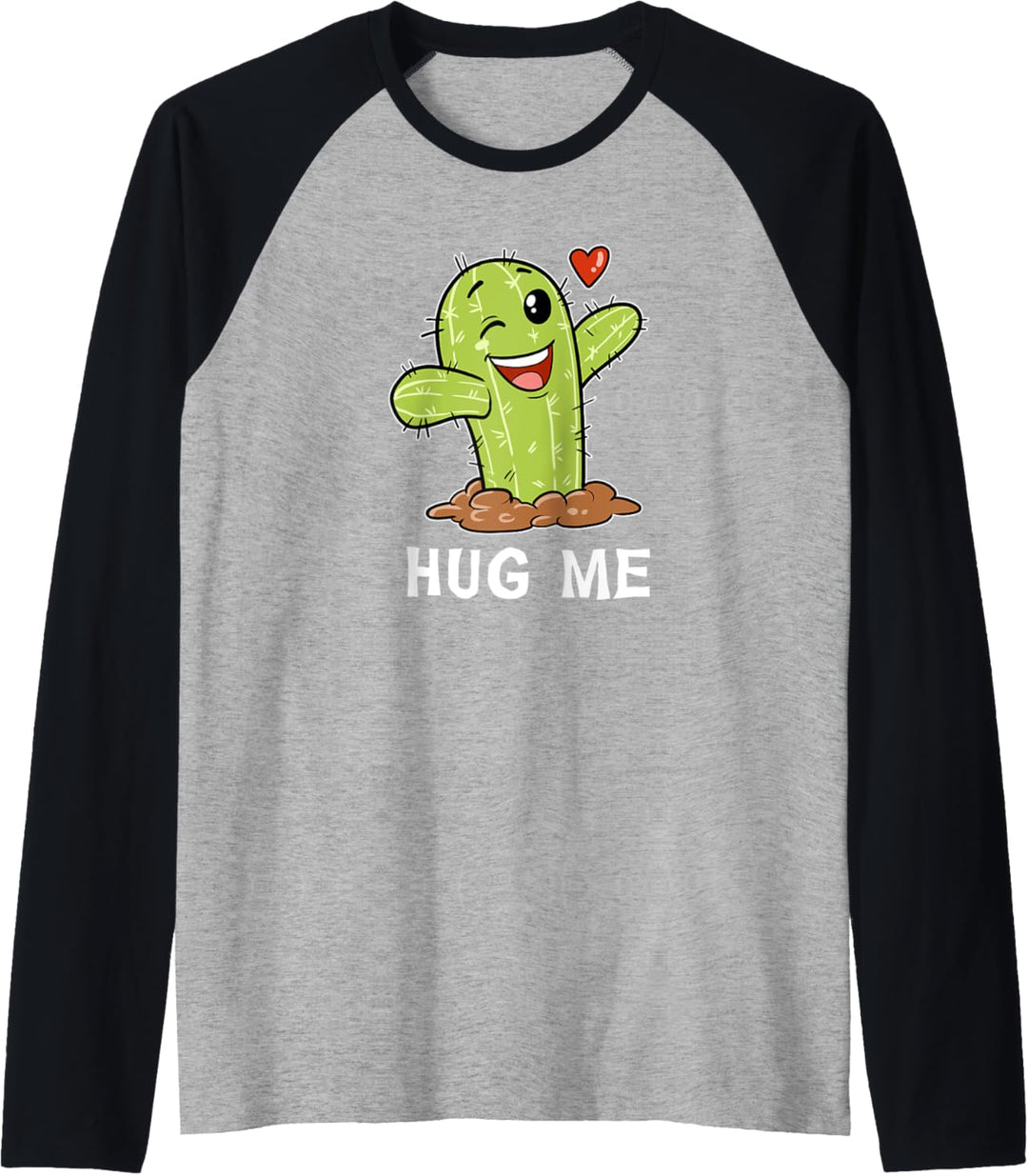 Niedliches Umarme Mich Knuddeln Kaktus Kakteen Pflanze Raglan