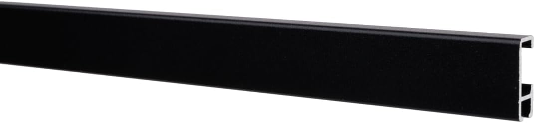 42 Meter (21 x 2m) SOFT-RAIL® Bilderschienen Set COMFORT (M), Schwarz Feinstruktur, versch. Längen u