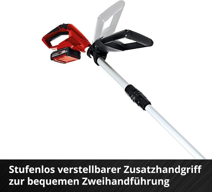 Einhell Akku-Rasentrimmer GE-CT 18 Li Kit Power X-Change (Li-Ion, 18V, Motorkopf drehbar, Flowerguar
