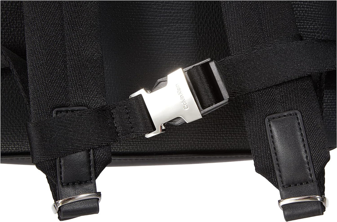 Calvin Klein Herren Minimalism Squared Bp Rucksack, Ck Schwarz