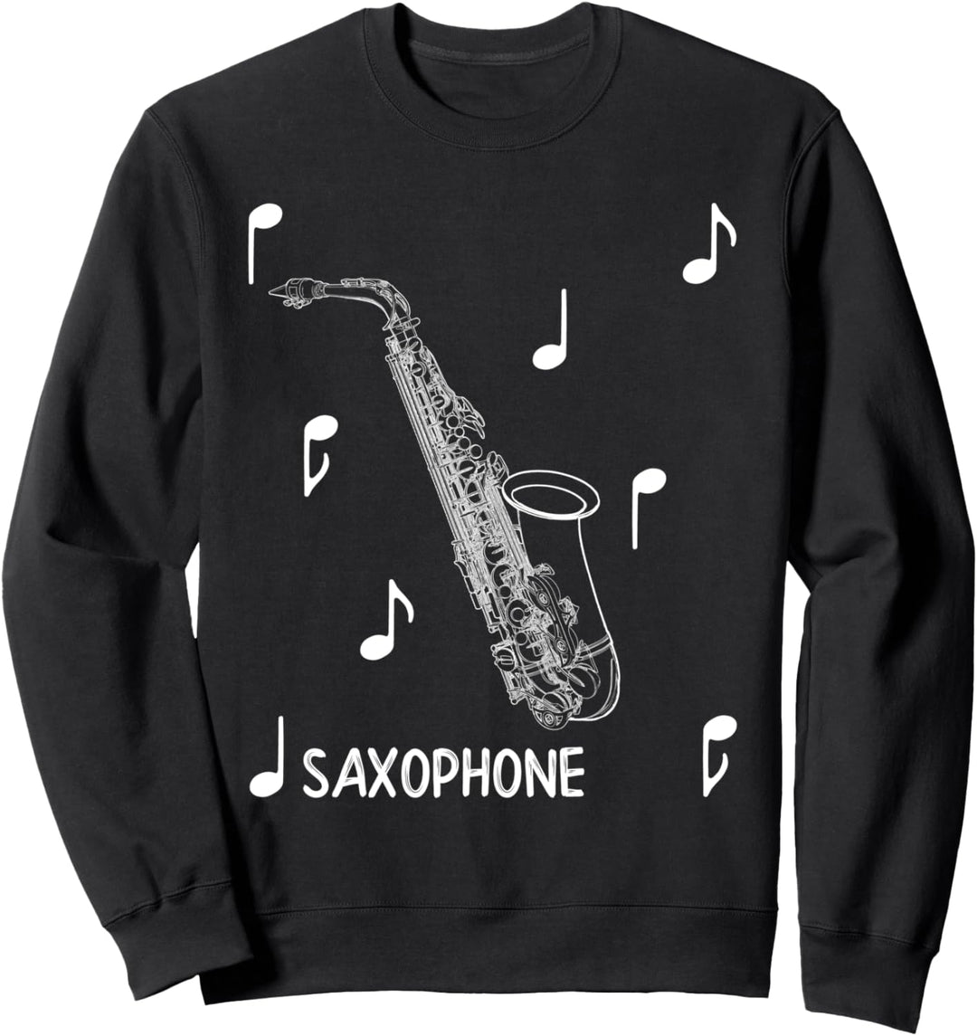 Musikalisches Saxophon Sweatshirt