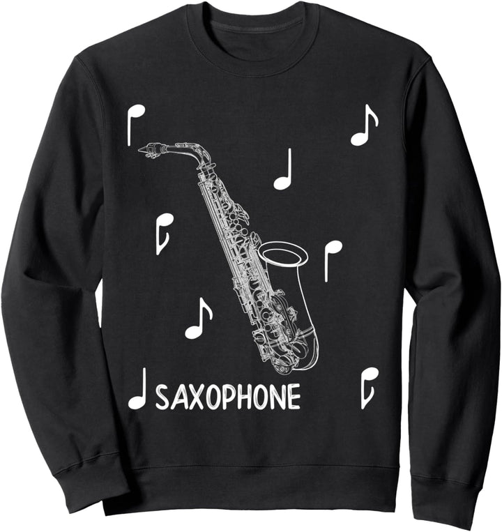 Musikalisches Saxophon Sweatshirt