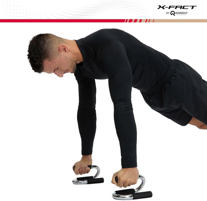 Liegestützgriffe Push Up Bars - Robuste Calisthenics Griffe aus Stahl für effektives Oberkörpertrain