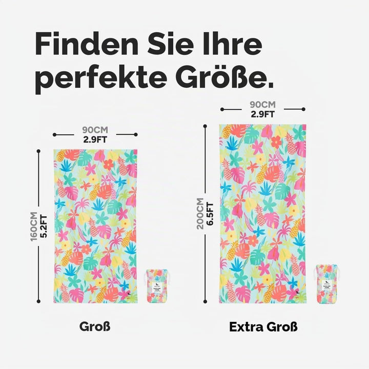 Dock &amp; Bay Strandhandtuch - Schnell trocknende Mikrofaser, ohne Sand - Kompakt, Leicht - 100% recyce
