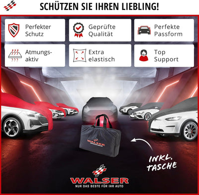 Walser Premium Abdeckung Auto Indoor Stretch Plus Qualitätssieger Sehr Gut* Autoabdeckung Winter Aut