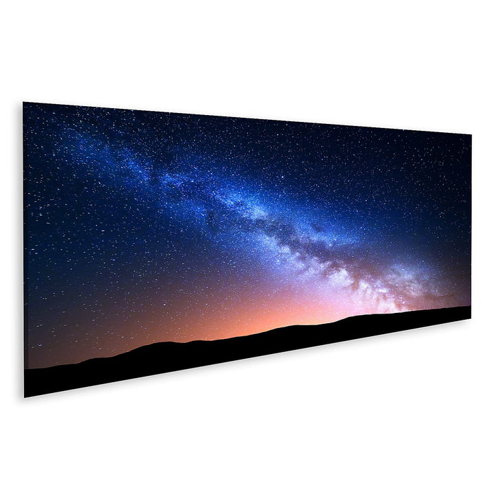 islandburner Bild auf Leinwand Nachtlandschaft Bunte Milchstrasse Licht Sternenhimmel Universum Bild