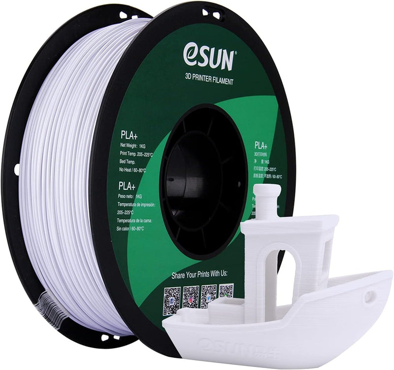 eSUN PLA+ Filament 1.75mm, 3D Drucker Filament PLA Plus, Massgenauigkeit +/- 0.03mm, 1kg Spule (2.2