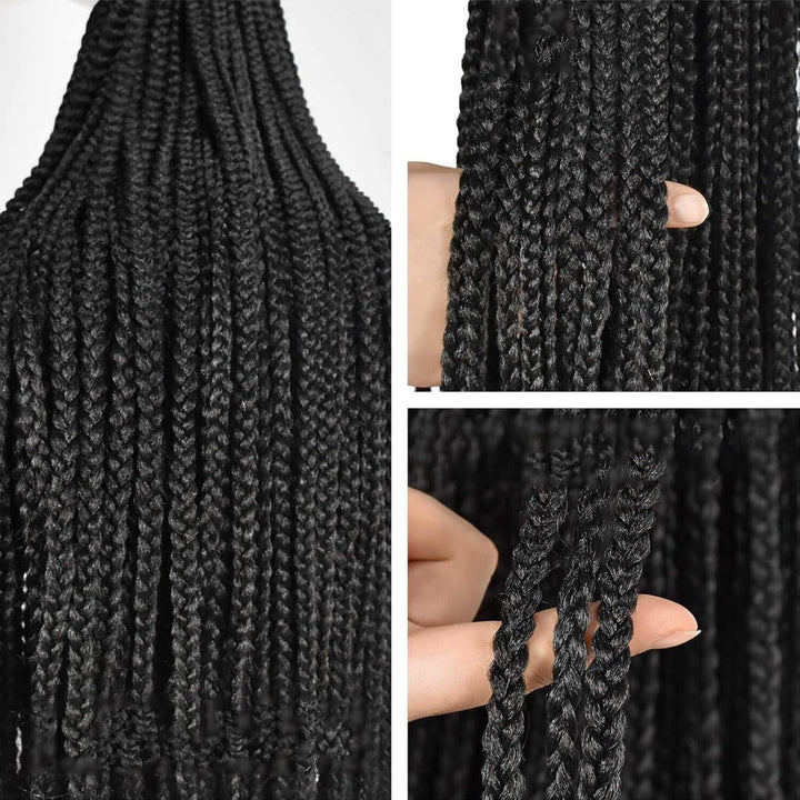 TAOYEMY Box Crochet Braids Haarverlängerungen 6 Packs 16 Zoll Synthetische Flechtfrisur 22 Stränge/P