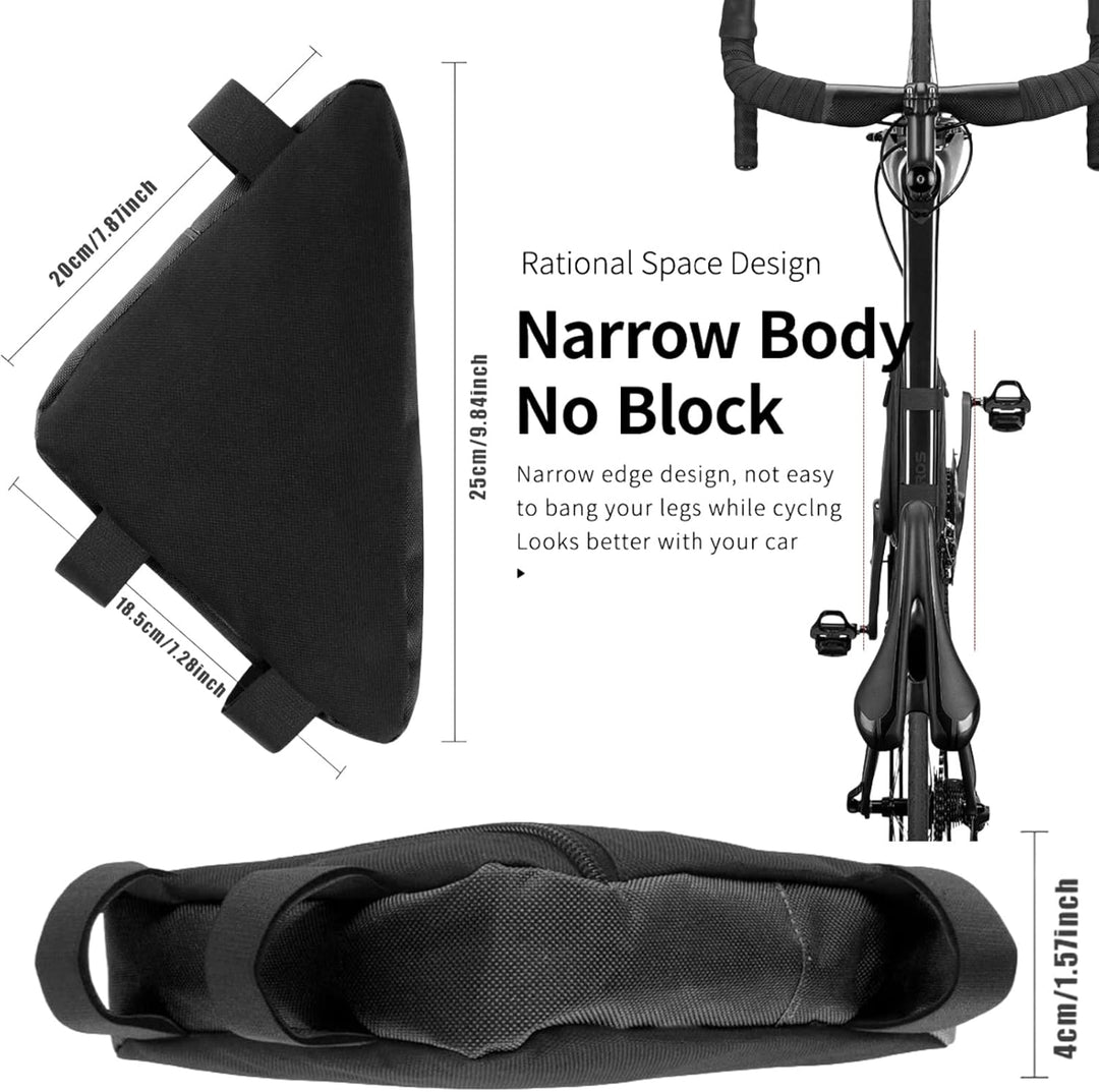 Dreieckstasche, Fahrradtasche für MTB, Rennräder, Wasserabweisend, Triangle Bag, Rahmentasche