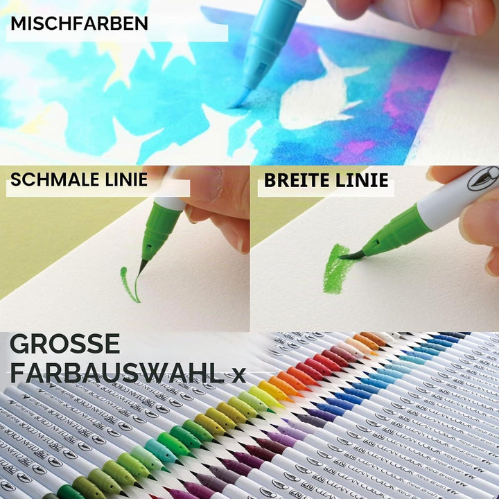 Kuretake Zig Clean Color Real Brush (36 Colors) 36 Stück (1er Pack), 36 Stück (1er Pack)