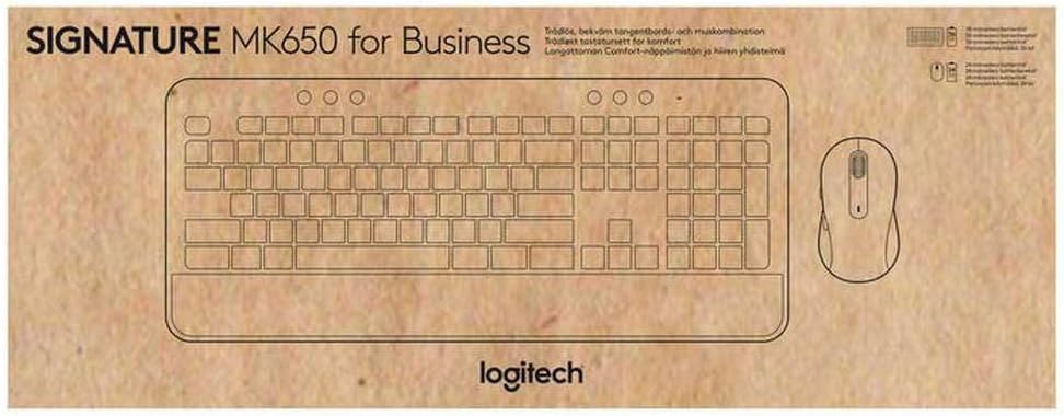 Logitech Signature MK650 Combo for Business Tastatur Maus enthalten RF Wireless + Bluetooth QWERTY U