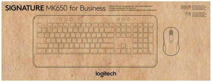 Logitech Signature MK650 Combo for Business Tastatur Maus enthalten RF Wireless + Bluetooth QWERTY U